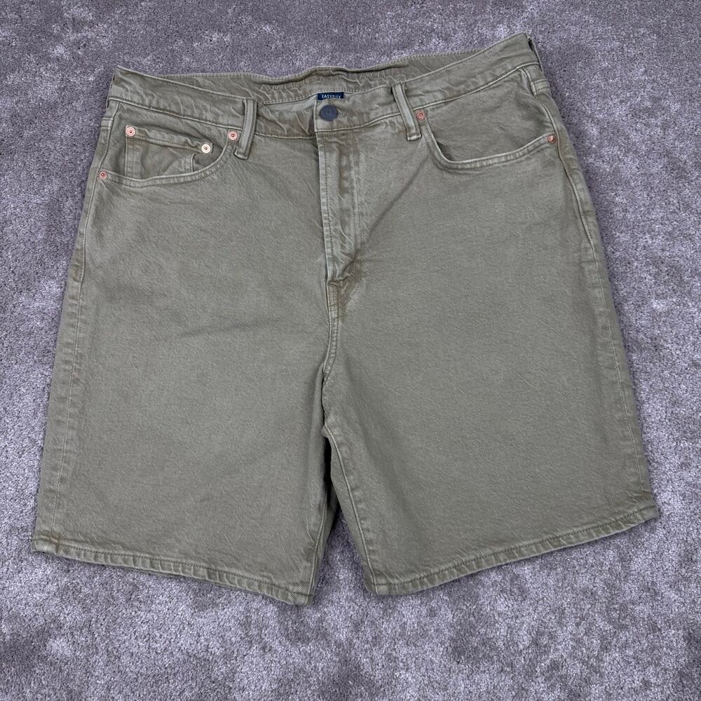 American Eagle EasyFlex Light Brown Denim Shorts Mens Size 36 Streetwear Utility